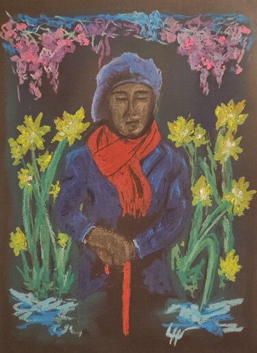 图画 标题为“Sérénité bucolique” 由Lehms, 原创艺术品, 粉彩