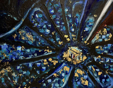 Peinture intitulée "Le triomphe du Bleu…" par Lehms, Œuvre d'art originale, Acrylique