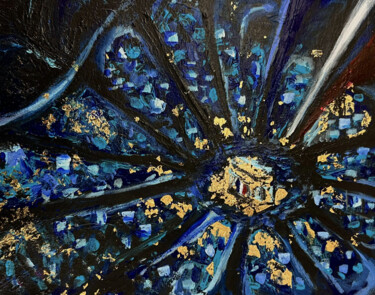 Painting titled "Le triomphe du Bleu…" by Lehms, Original Artwork, Acrylic