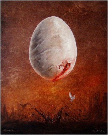 Painting titled "Life drop" by Lei, Original Artwork