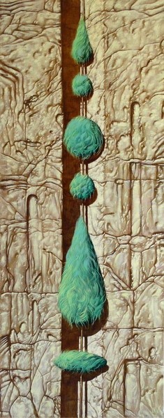 Картина под названием "Stone garden" - Nikodim Leibgam, Подлинное произведение искусства