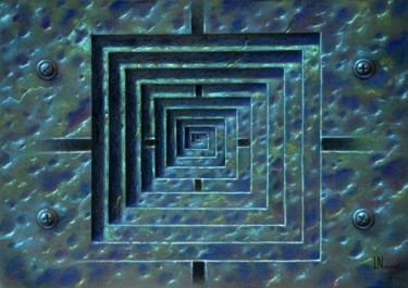 Painting titled "Labyrinth to rememb…" by Nikodim Leibgam, Original Artwork