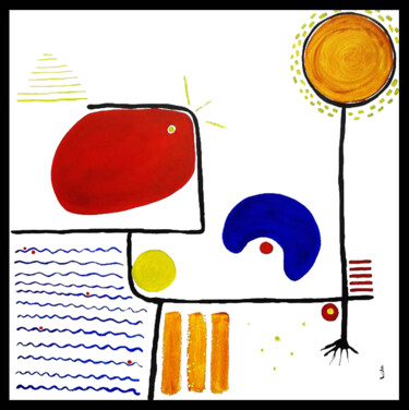 Les ensoleillés "Hélios" Peinture intitulée "Les ensoleillés "Hé…" par Leila Assmann, Œuvre d'art originale, Acrylique