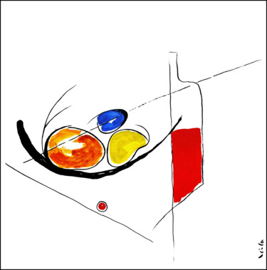 "Red fruit juice" başlıklı Tablo Leila Assmann tarafından, Orijinal sanat, Akrilik