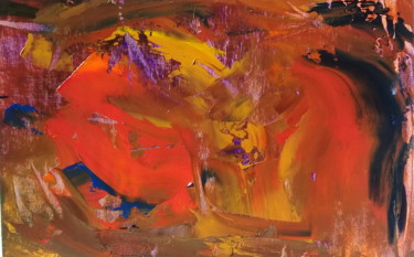 Malerei mit dem Titel "Abstrato" von Leila Sales, Original-Kunstwerk, Öl