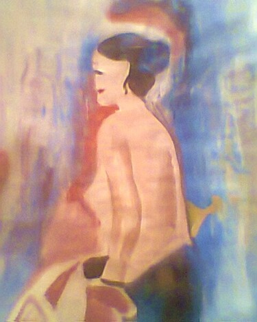 Painting titled "nudo" by Leila Turk, Original Artwork, Acrylic