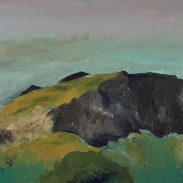 Malerei mit dem Titel "La falaise" von Leisden, Original-Kunstwerk, Acryl