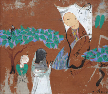 Ζωγραφική με τίτλο "Dunhuang. The Origi…" από Lekim Ibragimov, Αυθεντικά έργα τέχνης, Λάδι