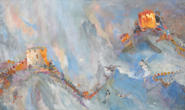 Pittura intitolato "Morning of the Grea…" da Lekim Ibragimov, Opera d'arte originale, Olio