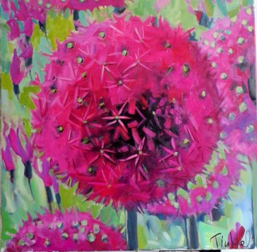 Malerei mit dem Titel "Im Blumenreich, Nat…" von Tius, Original-Kunstwerk, Öl