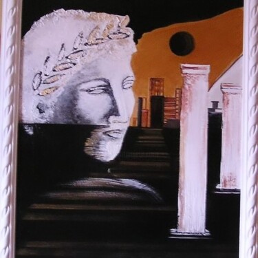 Картина под названием "Hermes e il mondo p…" - Nicole Giordano, Подлинное произведение искусства, Мел