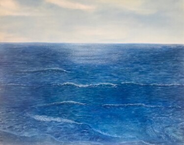 Malerei mit dem Titel "Horizon" von Lela Karamanishvili, Original-Kunstwerk, Öl