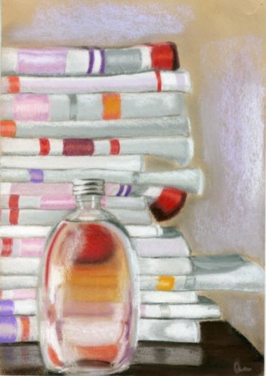 Картина под названием "Linen" - Lelia Sorokina, Подлинное произведение искусства