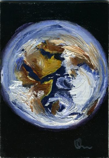 Картина под названием "Earth" - Lelia Sorokina, Подлинное произведение искусства, Масло
