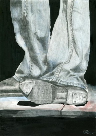Картина под названием "Step" - Lelia Sorokina, Подлинное произведение искусства, Другой