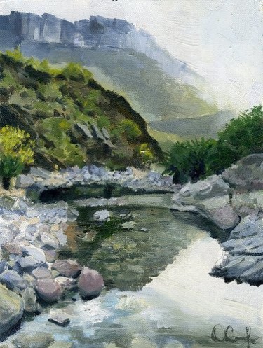 Картина под названием "There is a river fo…" - Lelia Sorokina, Подлинное произведение искусства