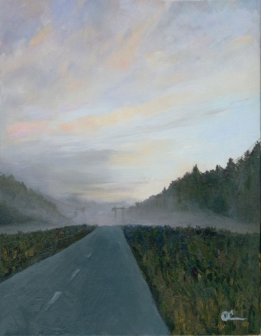 Картина под названием "Every Road Ends Som…" - Lelia Sorokina, Подлинное произведение искусства