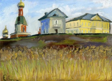 Картина под названием "Sviblovo Manor Apri…" - Lelia Sorokina, Подлинное произведение искусства