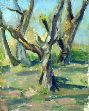 Картина под названием "Apple Trees" - Lelia Sorokina, Подлинное произведение искусства