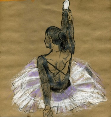 Картина под названием "Ballerina" - Lelia Sorokina, Подлинное произведение искусства