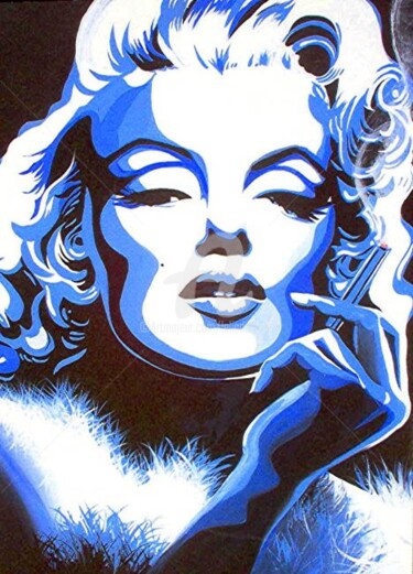 Schilderij getiteld "Monroe" door Lelia, Origineel Kunstwerk