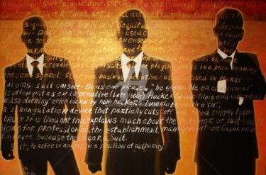 Painting titled "SUIT-Z # 6" by Lelia, Original Artwork