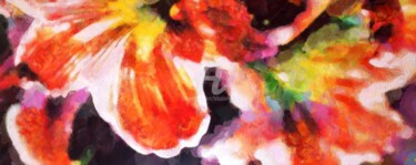 绘画 标题为“Floral Layers” 由Lelia, 原创艺术品