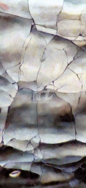 Painting titled "Crackle" by Lelia, Original Artwork, Acrylic