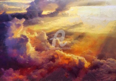 Pintura intitulada "Heaven" por Lelia, Obras de arte originais, Acrílico