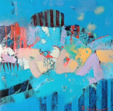 Картина под названием "Abstraction 1" - Kateryna Lemesheva, Подлинное произведение искусства, Масло
