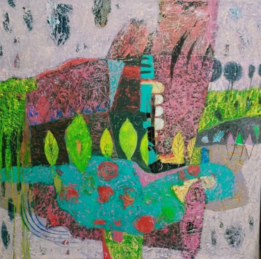Abstract composition 3 Картина под названием "Abstract compositio…" - Kateryna Lemesheva, Подлинное произведение искусства, Масло