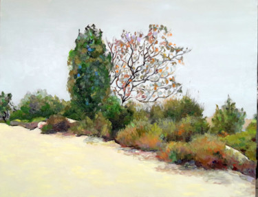 Картина под названием "jerusalem-forest.jpg" - Lubalem, Подлинное произведение искусства, Масло