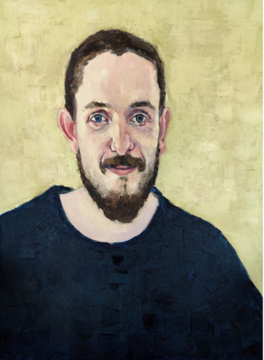 「Portrait of young m…」というタイトルの絵画 Lubalemによって, オリジナルのアートワーク, オイル