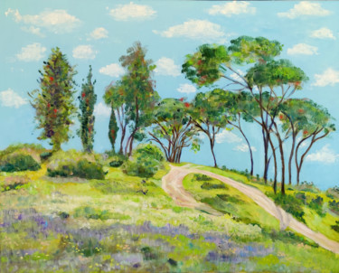 Painting titled "Landscape israeli3" by Lubalem, Original Artwork, Oil
