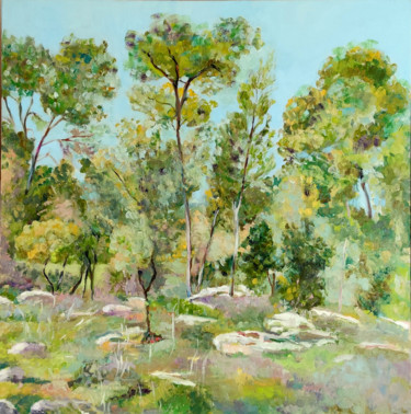Painting titled "Landscape israeli 5" by Lubalem, Original Artwork, Oil