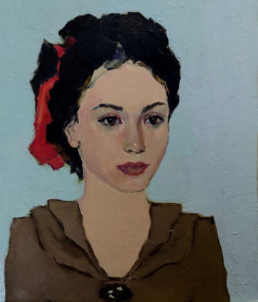 Peinture intitulée "Portrait of girl Ch…" par Lubalem, Œuvre d'art originale, Huile