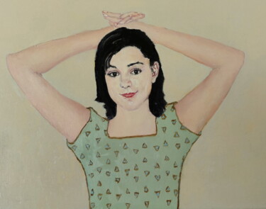 Pintura titulada "Portrait of young w…" por Lubalem, Obra de arte original, Oleo