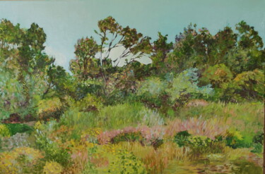 Painting titled "Landscape 18" by Lubalem, Original Artwork, Oil