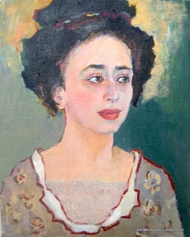 Painting titled "Portrait of  Elena…" by Lubalem, Original Artwork, Oil