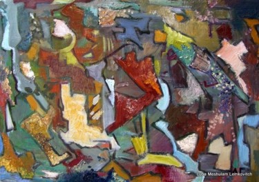 Картина под названием "abstract-4" - Lubalem, Подлинное произведение искусства, Масло