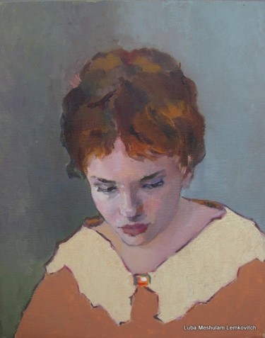 Painting titled "Olga N." by Lubalem, Original Artwork, Oil