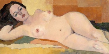 Malerei mit dem Titel "nude" von Lubalem, Original-Kunstwerk, Öl