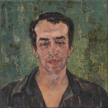 Картина под названием "Portrait of man(Yit…" - Lubalem, Подлинное произведение искусства, Масло