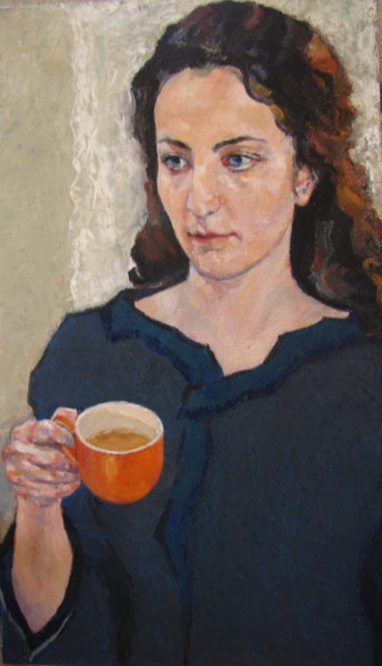「Portrait of young w…」というタイトルの絵画 Lubalemによって, オリジナルのアートワーク, オイル