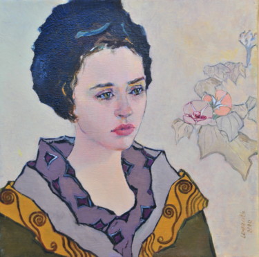 Painting titled "Female portrait Olg…" by Lubalem, Original Artwork, Oil