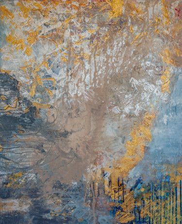Картина под названием "Exode 13:21  La Nué…" - Martine Lemoine, Подлинное произведение искусства, Акрил