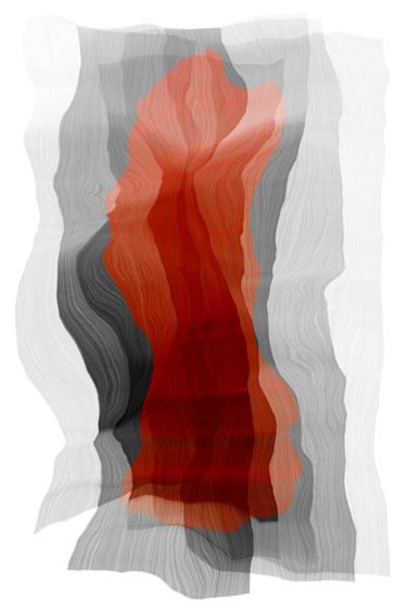 Arts numériques intitulée "Flamme 6" par Jean-Daniel Lemoine, Œuvre d'art originale