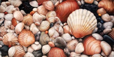 Pittura intitolato "Seashells" da Olena Peretyatko, Opera d'arte originale, Olio