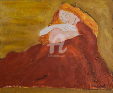 Pittura intitolato "Mulher Poema" da Lena Gal, Opera d'arte originale, Acrilico