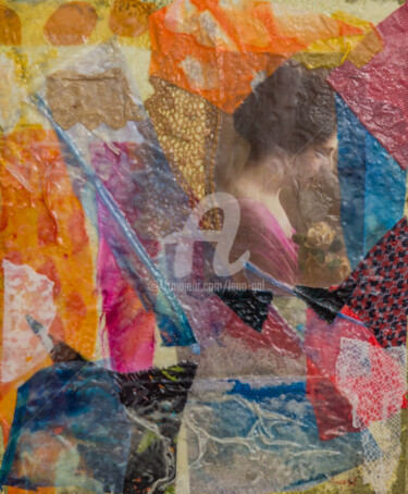 Malerei mit dem Titel "Recordações" von Lena Gal, Original-Kunstwerk, Textilfaser